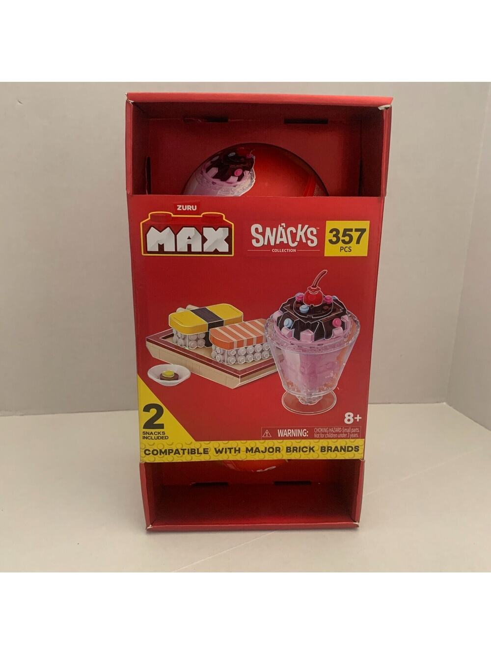 Zuru Max Snacks Collection Suchi And Sundae 357 PCS Bricks Set Brand New